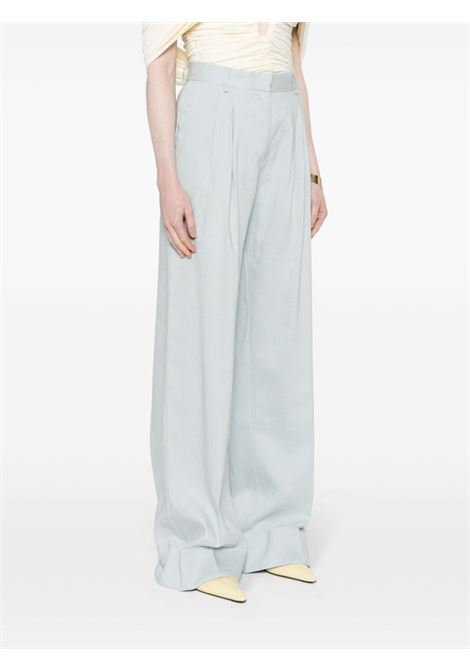 Light blue nathalie wide-leg trousers  - women THE ANDAMANE | TM150407ATNL009LGHTDNM